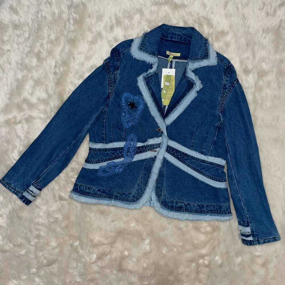 Daniel K Denim Embellished Jacket